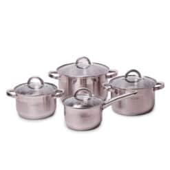 Set 8 piese oale bucatarie, inox 16-24cm