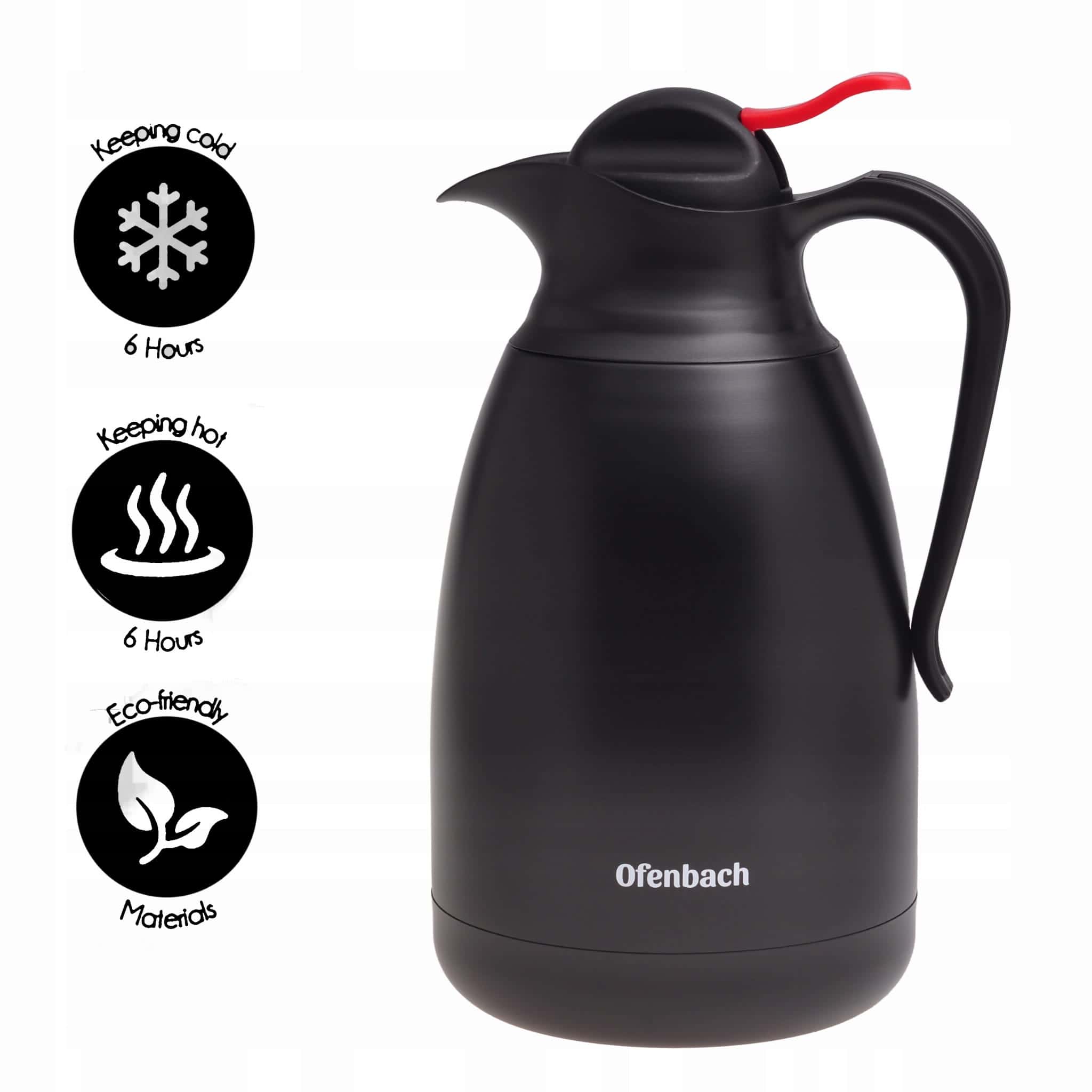 Termos conferință Ofenbach 2L – Termos oțel inoxidabil durabil - imagine 2