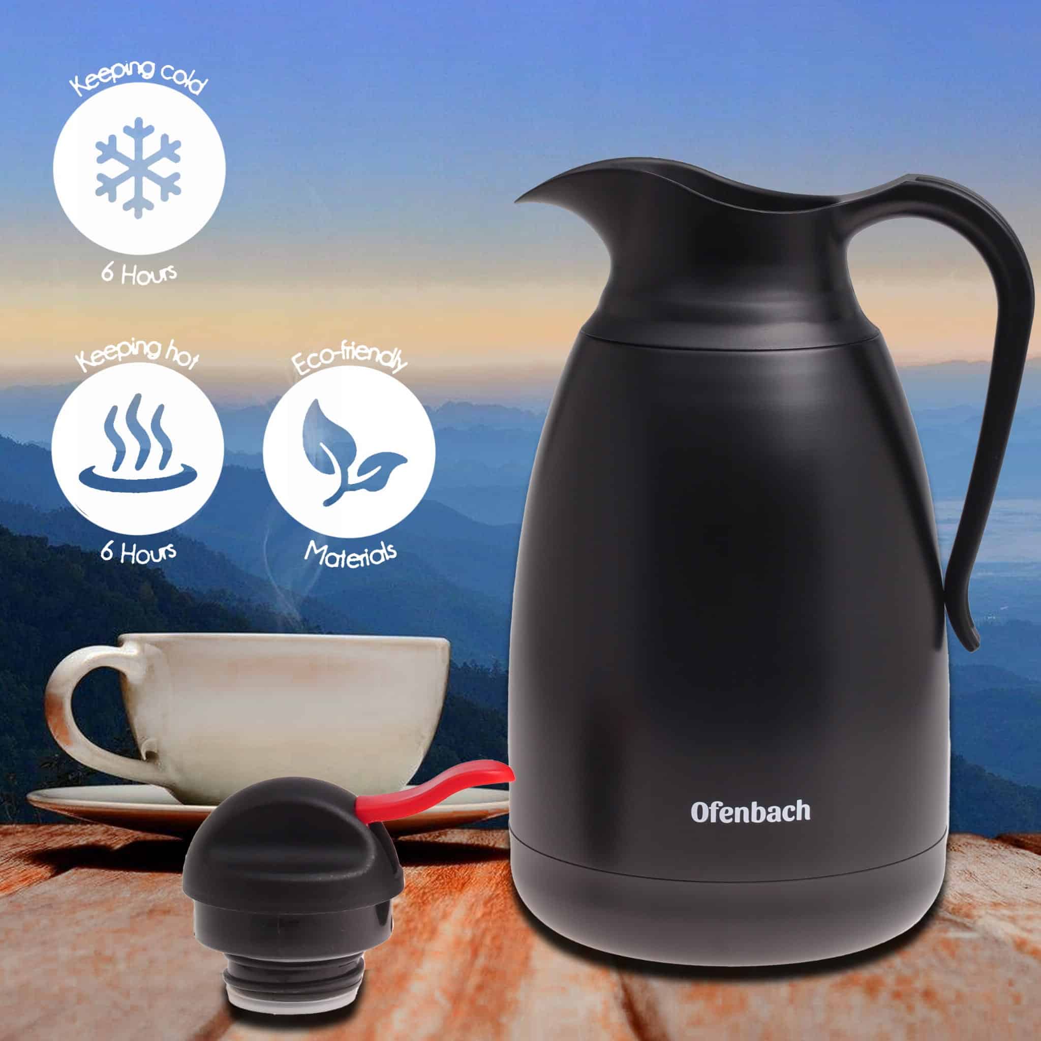 Termos conferință Ofenbach 2L – Termos oțel inoxidabil durabil - imagine 4