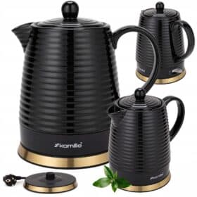Ceainic electric fără fir Kamille 1200W 1,2L – Ceramică elegantă, design modern