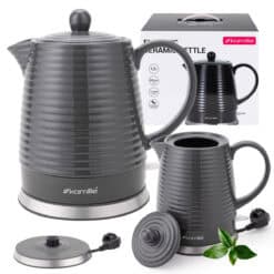 Fierbator electrică fără fir ceramică 1200W 1,2L – Încălzire rapidă și sigură