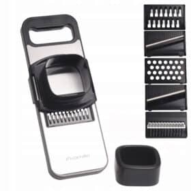 Feliator manual, razatoare multifunctionala, 6 lame interschimbabile