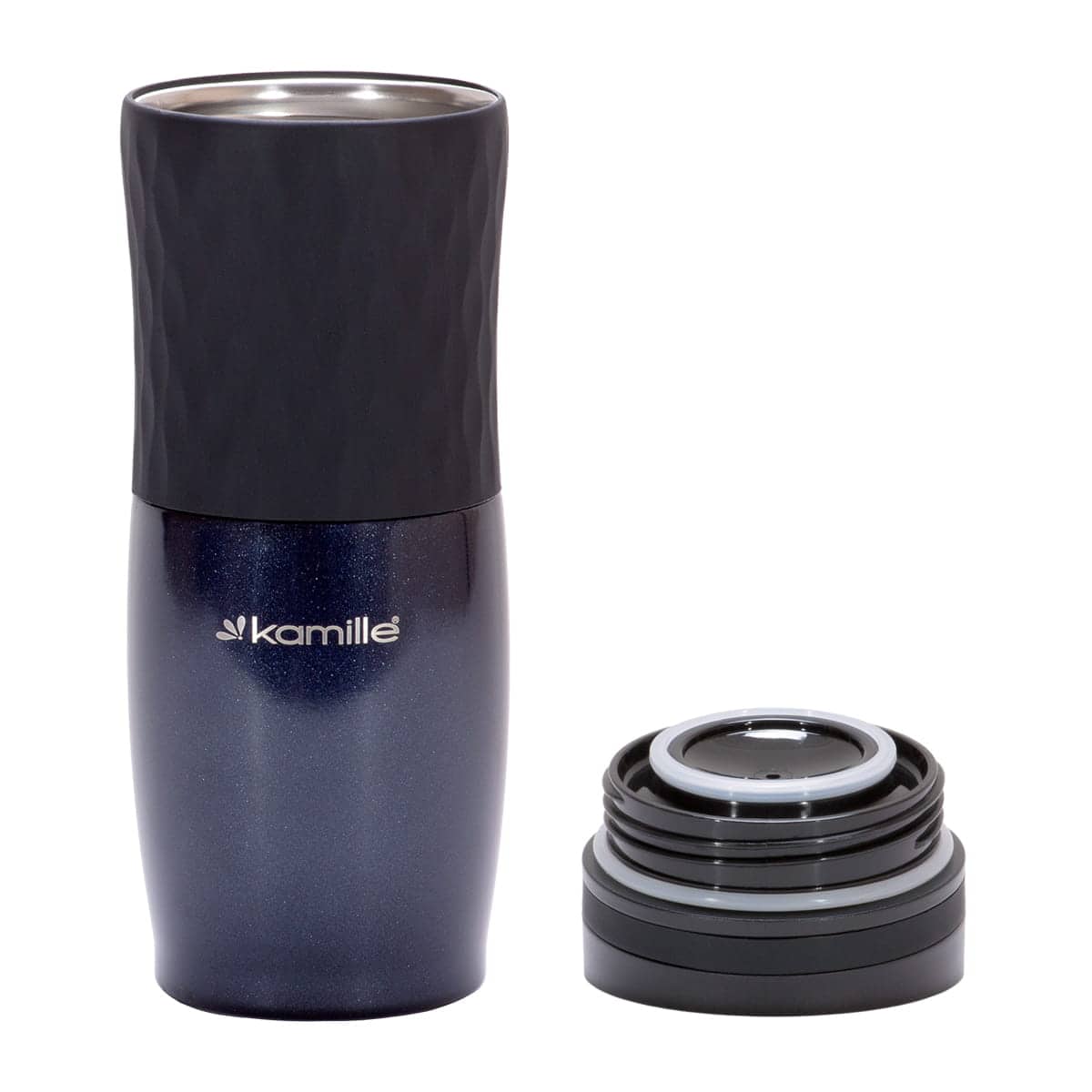 Cana termica 500 ml, Sticla termo de apa, Galaxy, metalica - imagine 2