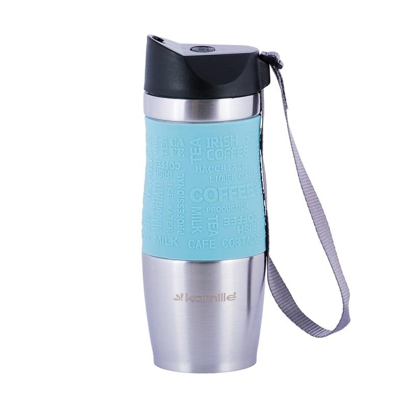 Cana termos cu izolatie termica, antiderapanta, 380ml, diverse culori - imagine 7