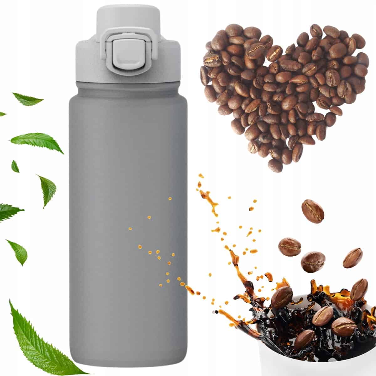 Cană termică din oțel inoxidabil 600 ml cu blocadă – Kamille - imagine 2