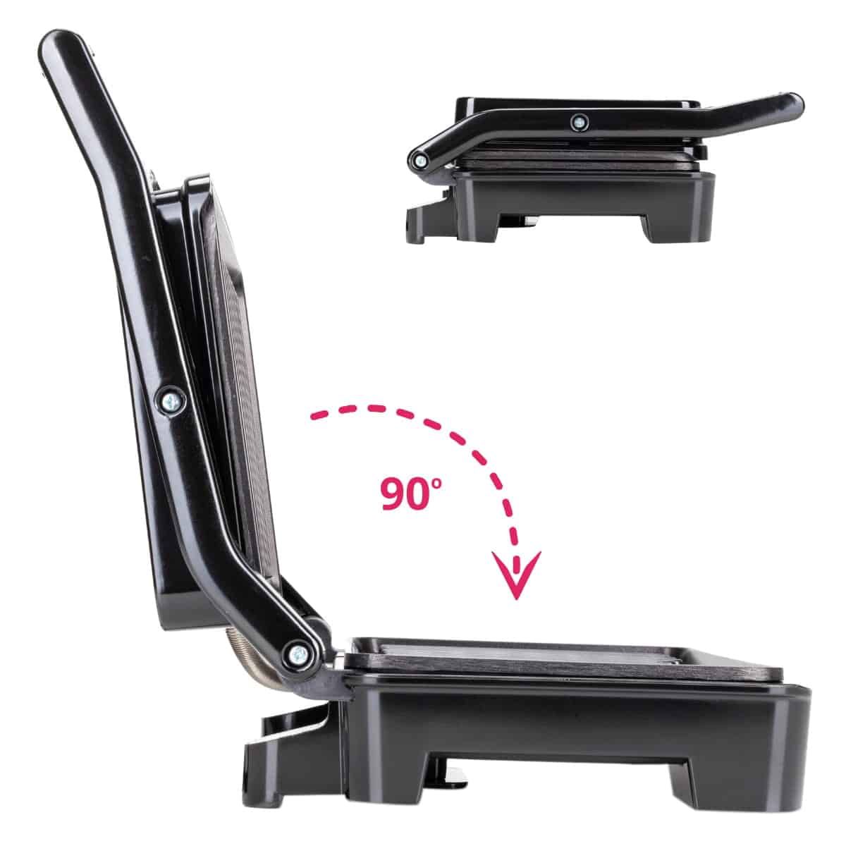 Sandwich-maker, 900W, placi antiaderente, otel inoxidabil - imagine 5