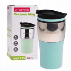 Cana termos antiaderanta, otel inoxidabil, Izolatie termica 8-10 h, 320 ml, Menta