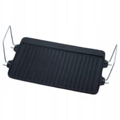 Placa grill din fonta reversibila, tava gratar 40x25 cm