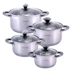 Set 4 oale, capac sticla, inox 1.5-5 L