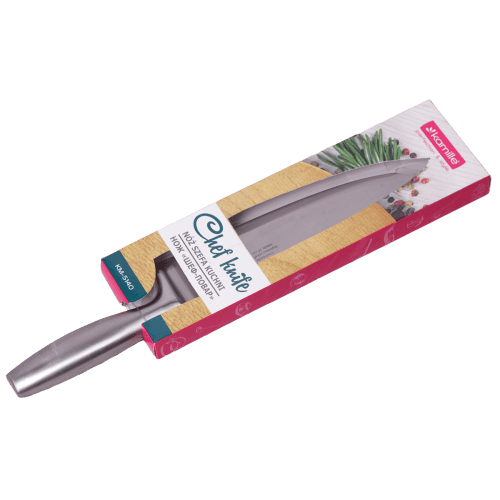 Cutit de bucatar, profesional, otel inoxidabil, 20cm, ergonomic - imagine 2