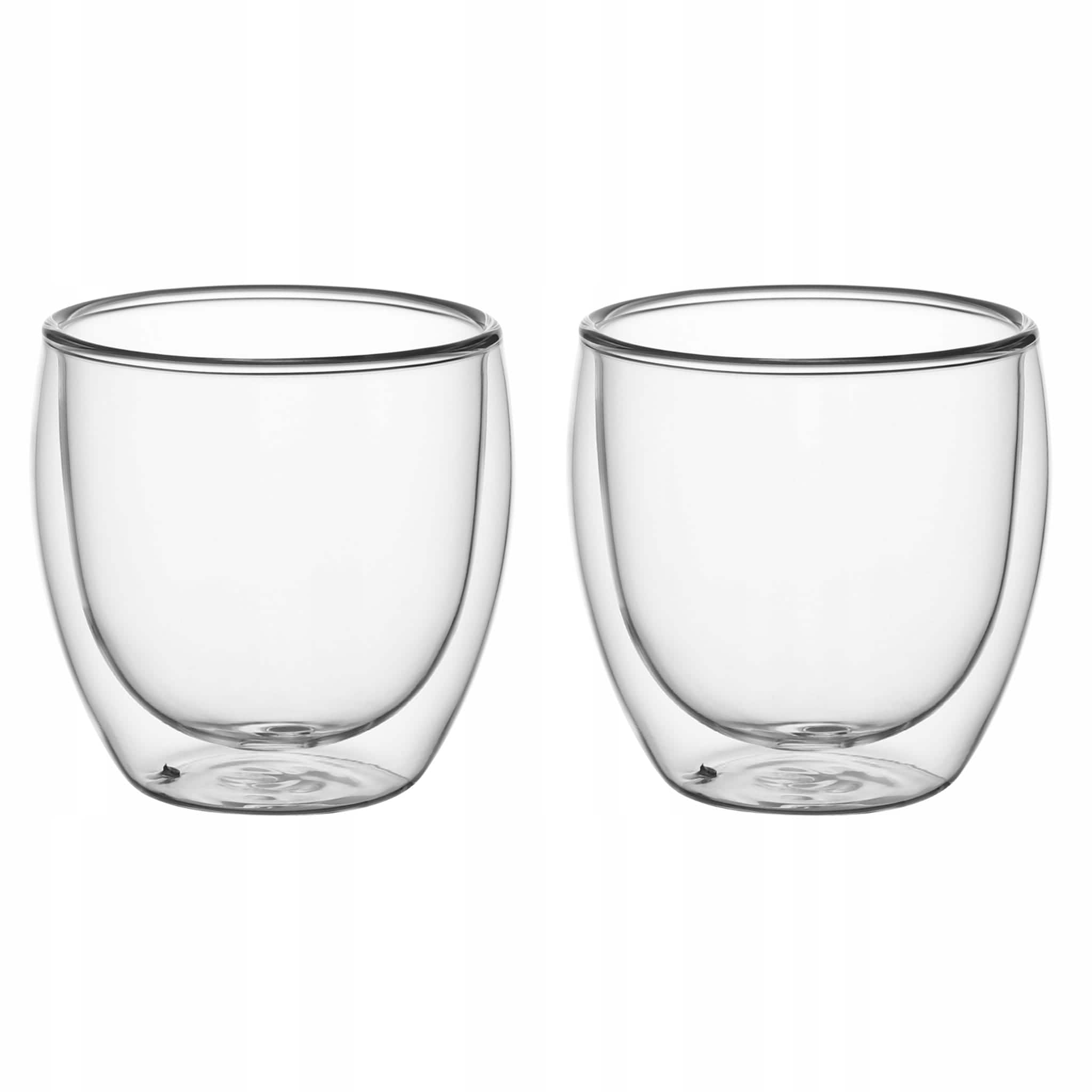 Set 2 pahare cu pereti dubli, 250 ml, Sticla borosilicata, ergonomice - imagine 4