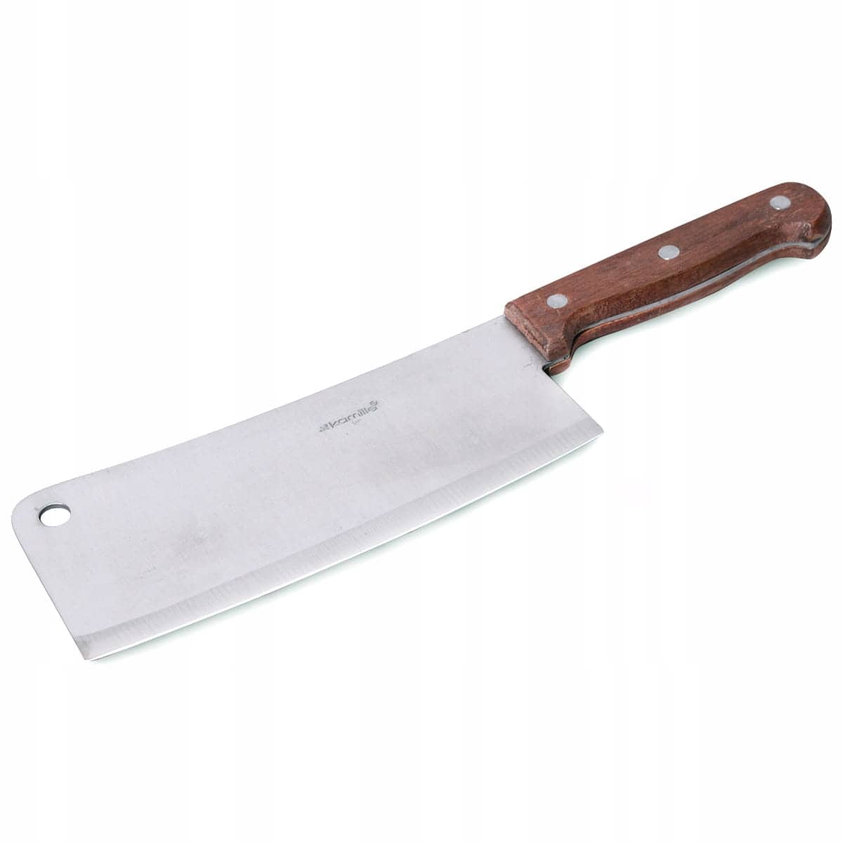 Cutit satar, 18cm, maner din lemn, pentru carne si legume, ergonomic - imagine 5