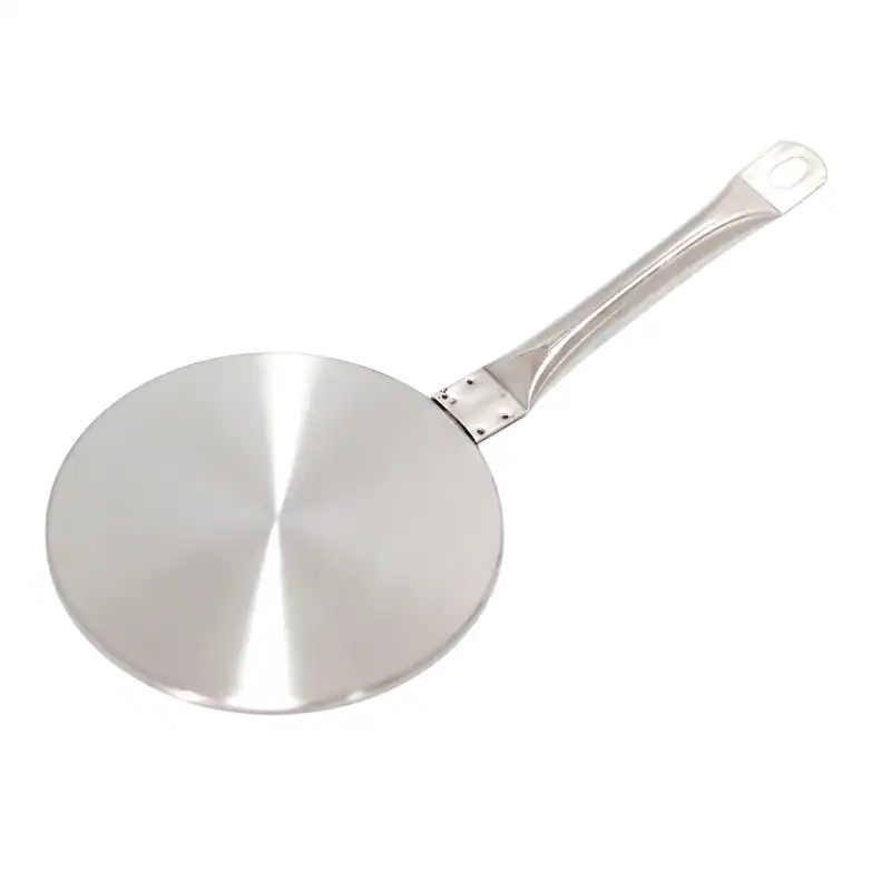 Placa adaptor inductie, otel inoxidabil, 23.5 cm, argintiu
