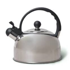 Ceainic cu fluier, inox, 2.5 L, gri/negru