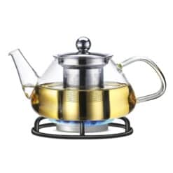 Ceainic cu infuzor din sticlă rezistentă 450 ml Kamille – utilizare direct pe aragaz