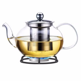 Ceainic Kamille 1,2 L inox-sticlă