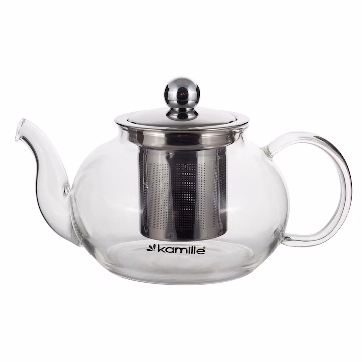 Ceainic Kamille KM 0783M inox sticlă 800 ml - imagine 2