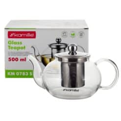 Ceainic Kamille KM 0783M inox sticlă 800 ml