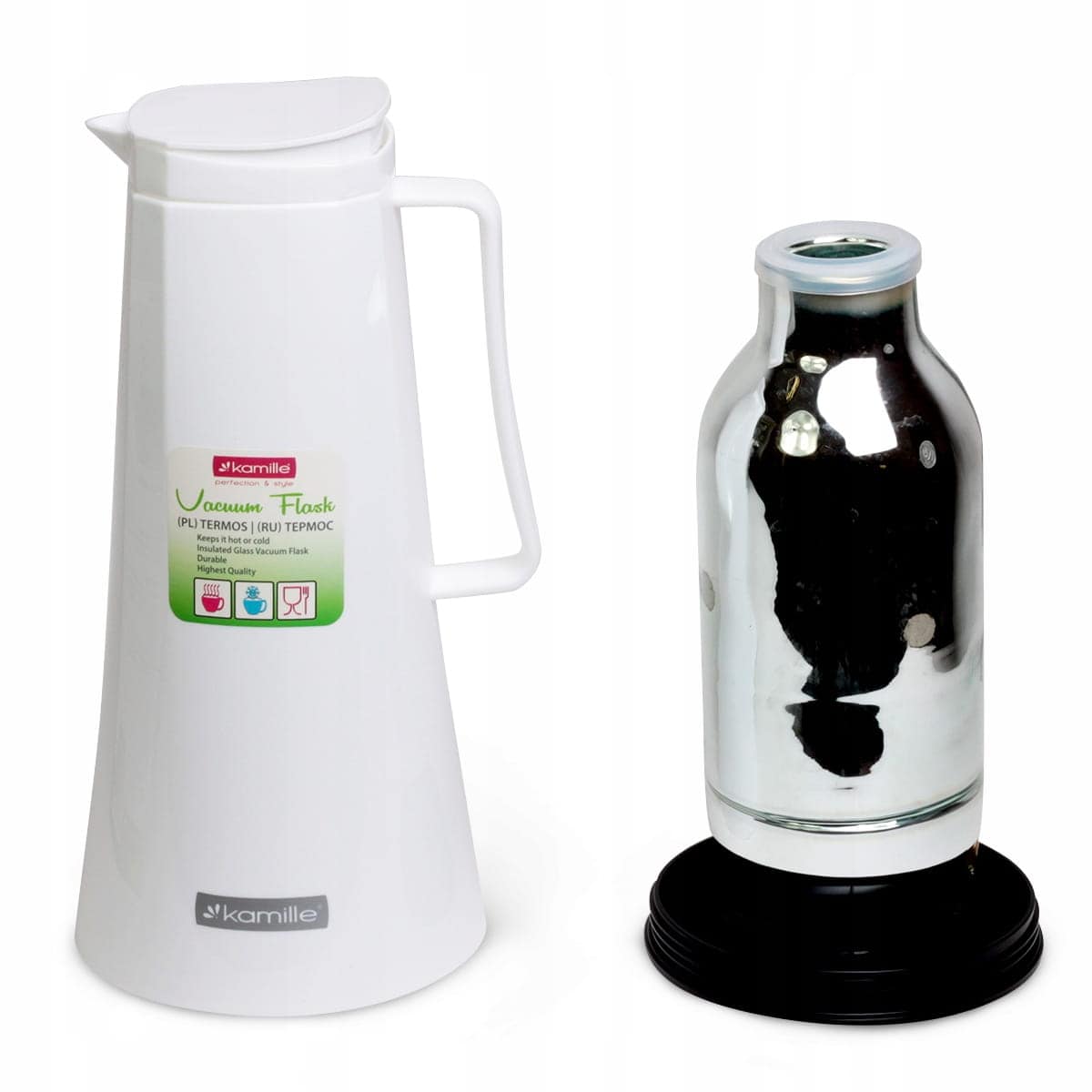 Termos conferinta 1.0 L, sticla, design modern, culori variate - imagine 4