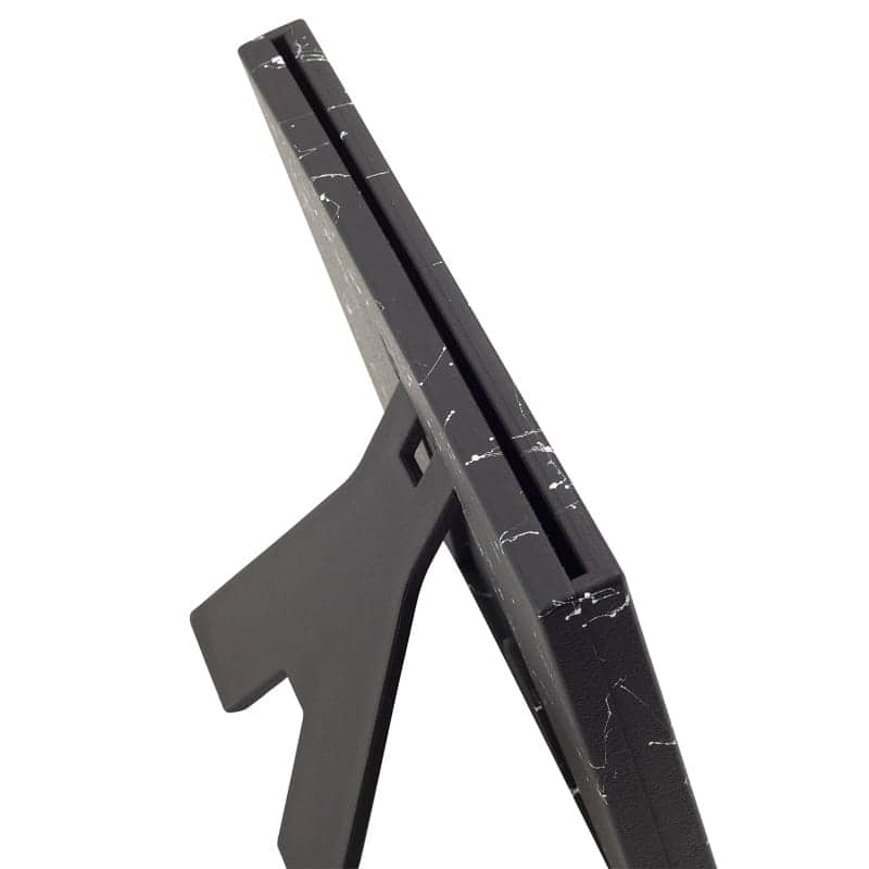 Suport pentru cutite, cu picior, imitatie marmura, 22 cm - imagine 3