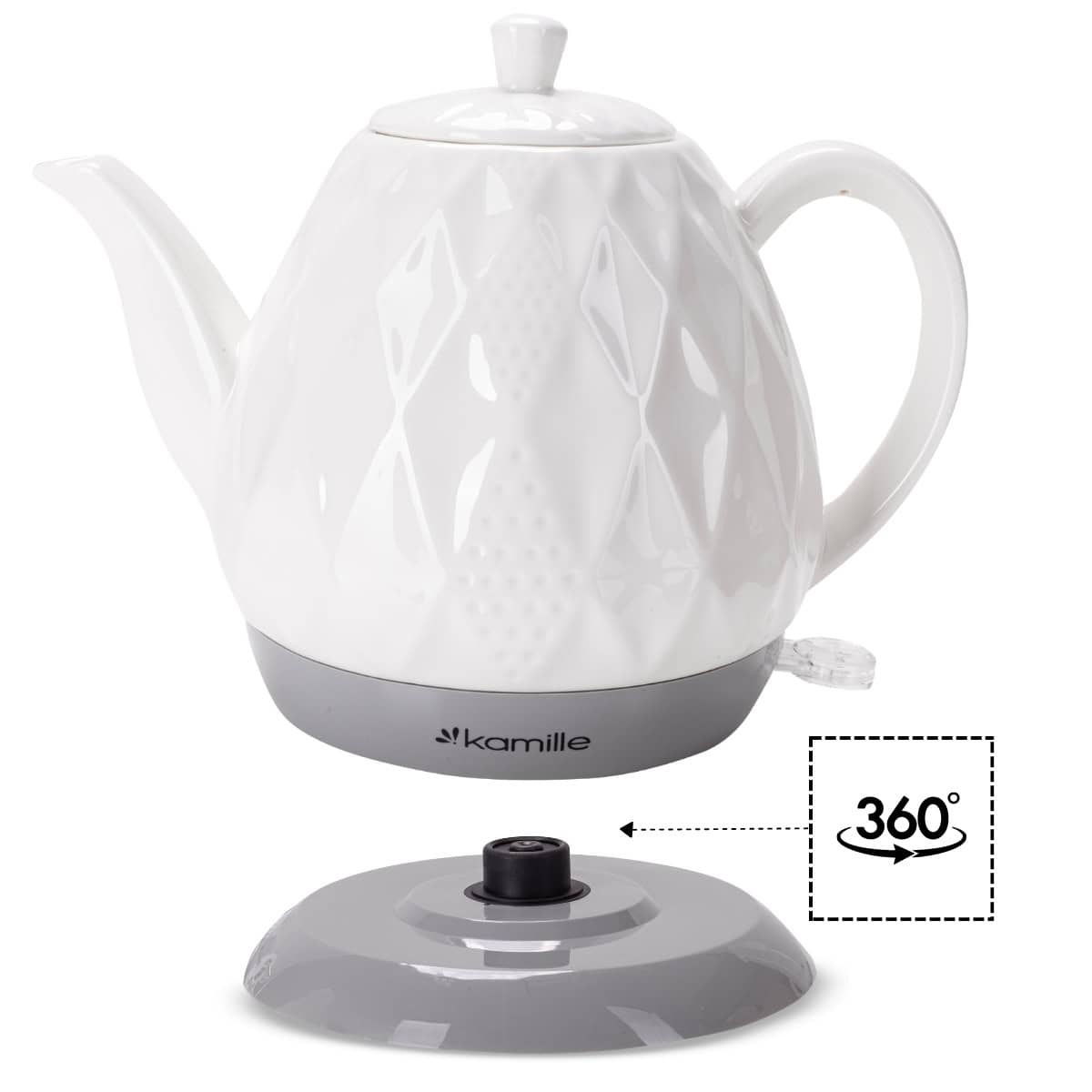 Fierbator Electric Ceramic, 1.5 L, 1200 W, Automat de Oprire - imagine 4