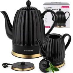 Fierbător Electric Kamille Ceramică 1500W 1.5L Negru