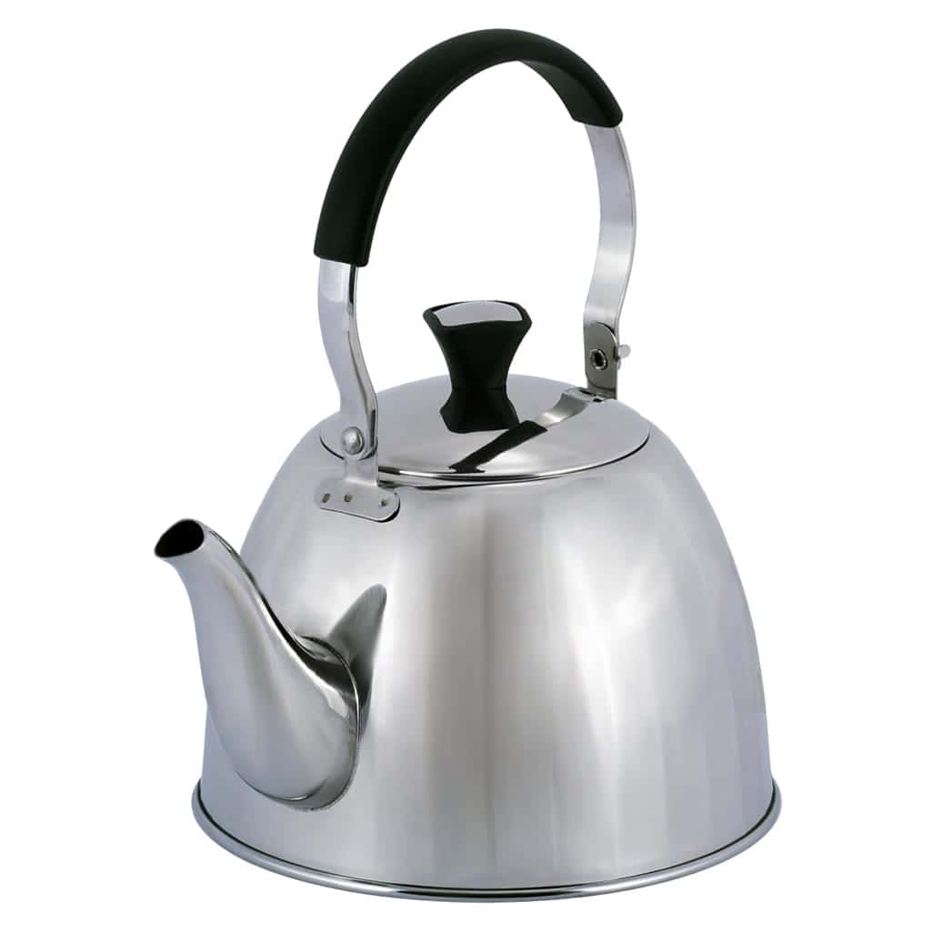 Ceainic/Teiera, otel inoxidabil, 1 Litru, maner negru/argintiu - imagine 3