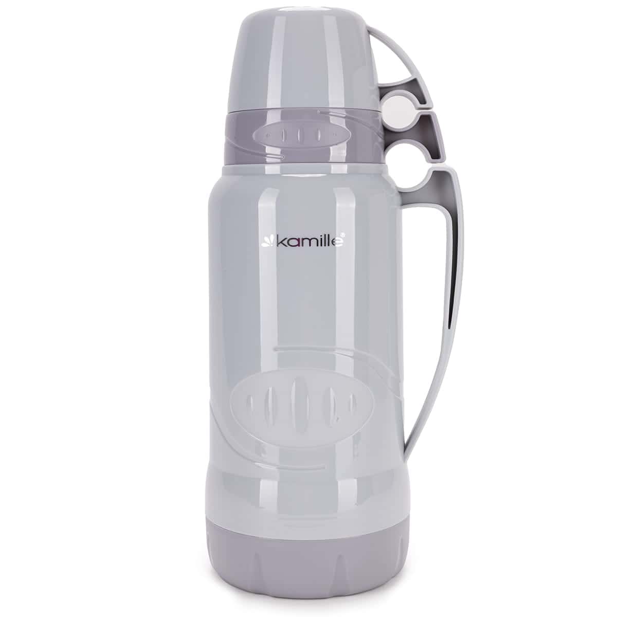 Termos cu insertie sticla, 1.8 L, 2 cani integrate, izolare 12 ore - imagine 6