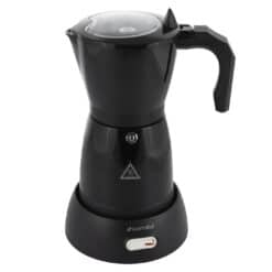 Cafetiera electrica (Moka), 300 ml, 480 W, aluminiu/negru