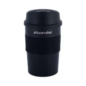 Cana termos din inox, antiderapanta, 360 ml, negru