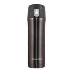 Cana termos portabila, otel inoxidabil, 450 ml, bidon termoizolant, Negru