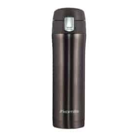 Cana termos portabila, otel inoxidabil, 450 ml, bidon termoizolant, Negru