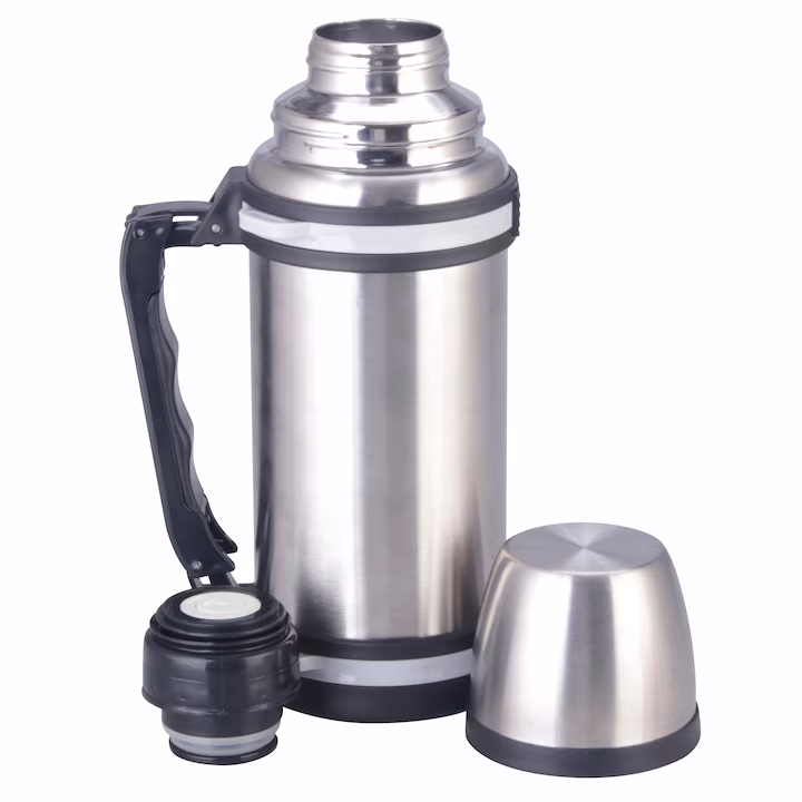 Termos Kamille 1 L inox argintiu-negru - imagine 3