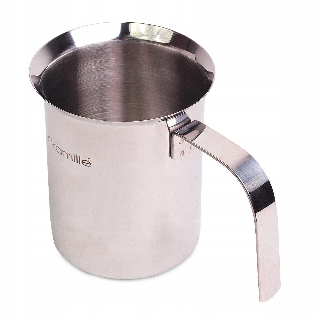 Cana pentru spumare lapte, inox, 400 ml, 9 x 17.5 cm, argintiu - imagine 5