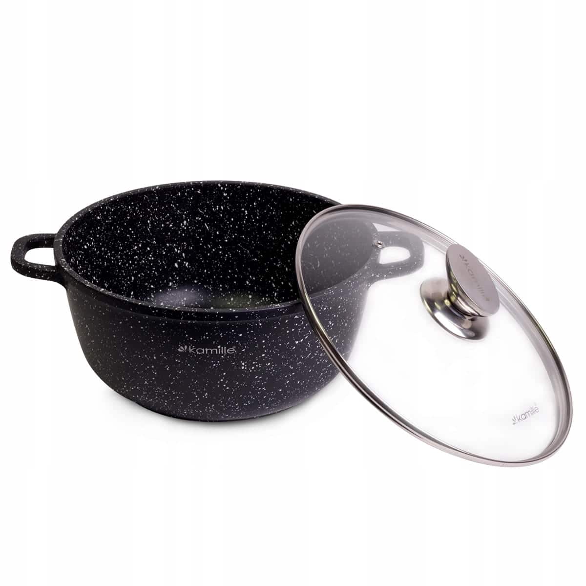 Oala cu capac, din aluminiu, invelis antiaderent, 6.5 L, 28x12.5 cm - imagine 2