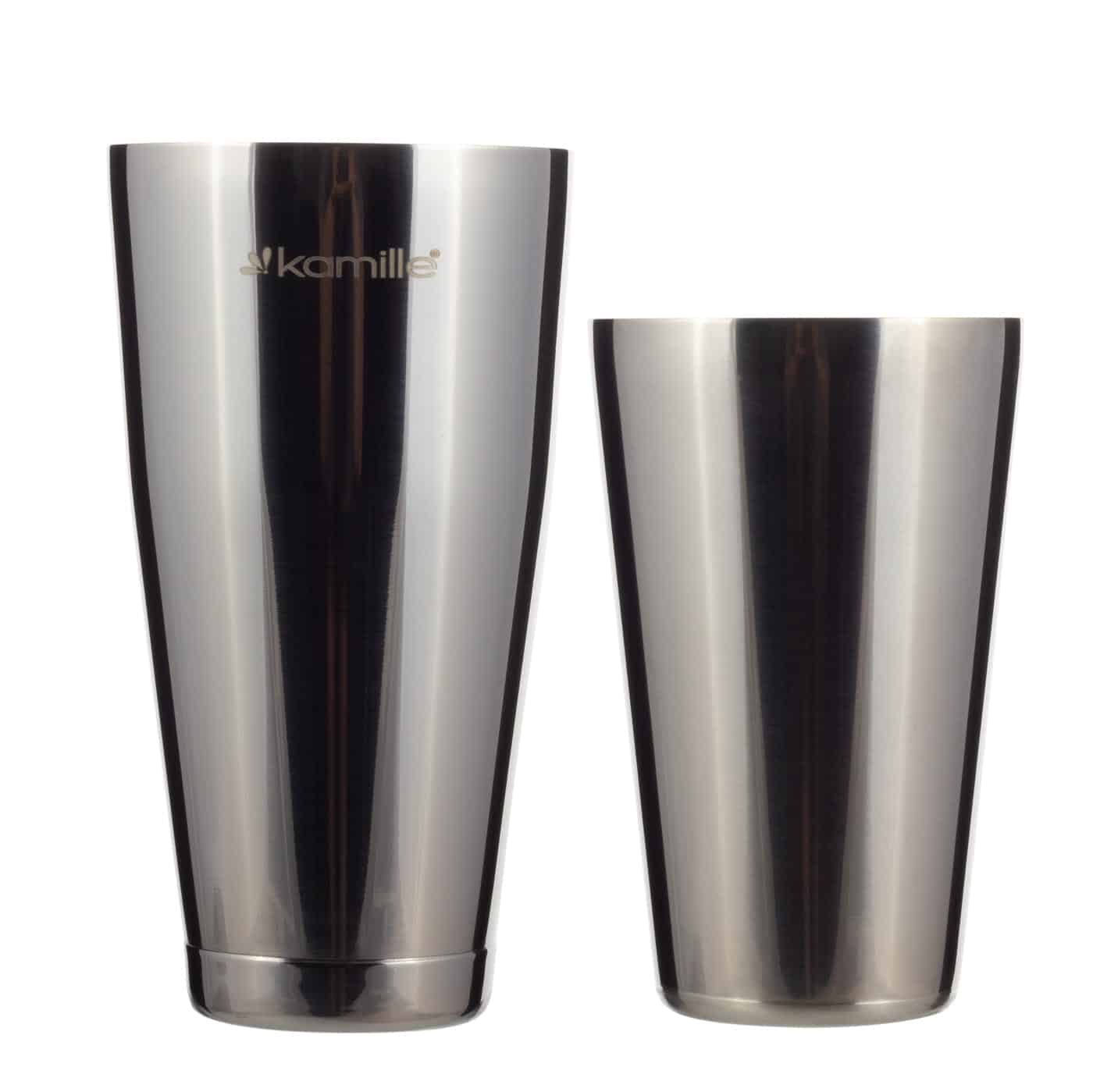Set barman pentru cocktail-uri, inox, 9 piese, 800 ml/550 ml, argintiu - imagine 4