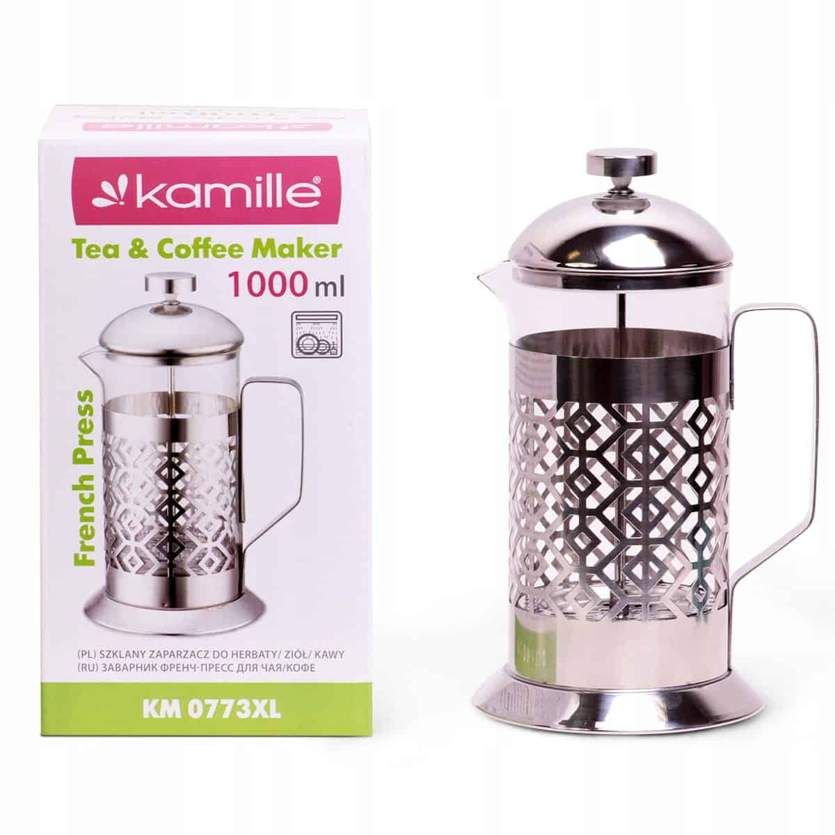 Infuzor cafea si ceai, otel inoxidabil, 1000 ml - imagine 5