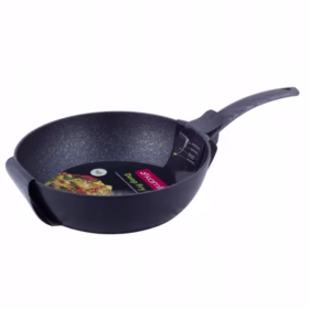 Tigaie Wok Kamille Marmura 26 cm Negru