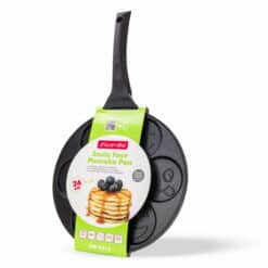 Tigaie pentru clatite, invelis marmura, 26 cm, aluminiu, antiaderenta, negru