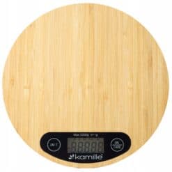 Cantar digital de bucatarie, 5 kg, precizie 1 g, LCD, 20x20x2 cm, negru