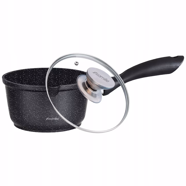 Cratita Kamille 16×8 cm pentru inducţie cu maner Soft‑Touch