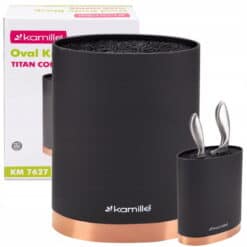 Suport pentru cutite, stil bloc, elegant, cu insertie detasabila, 22 cm