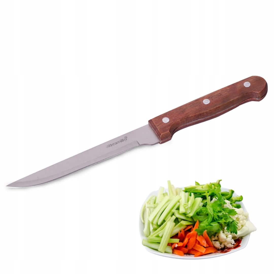 Cutit de bucatarie universal, lama 14.5 cm, inox/lemn - imagine 2