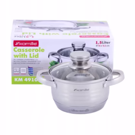 Oală Kamille inox 1,5 L, 16 cm