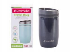 Cana termos metalica, izolatie termica, otel inoxidabil, 300ml, 15x6.5cm