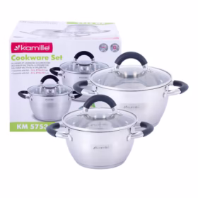 Set 2 oale Kamille 1,8 L + 2,5 L inox