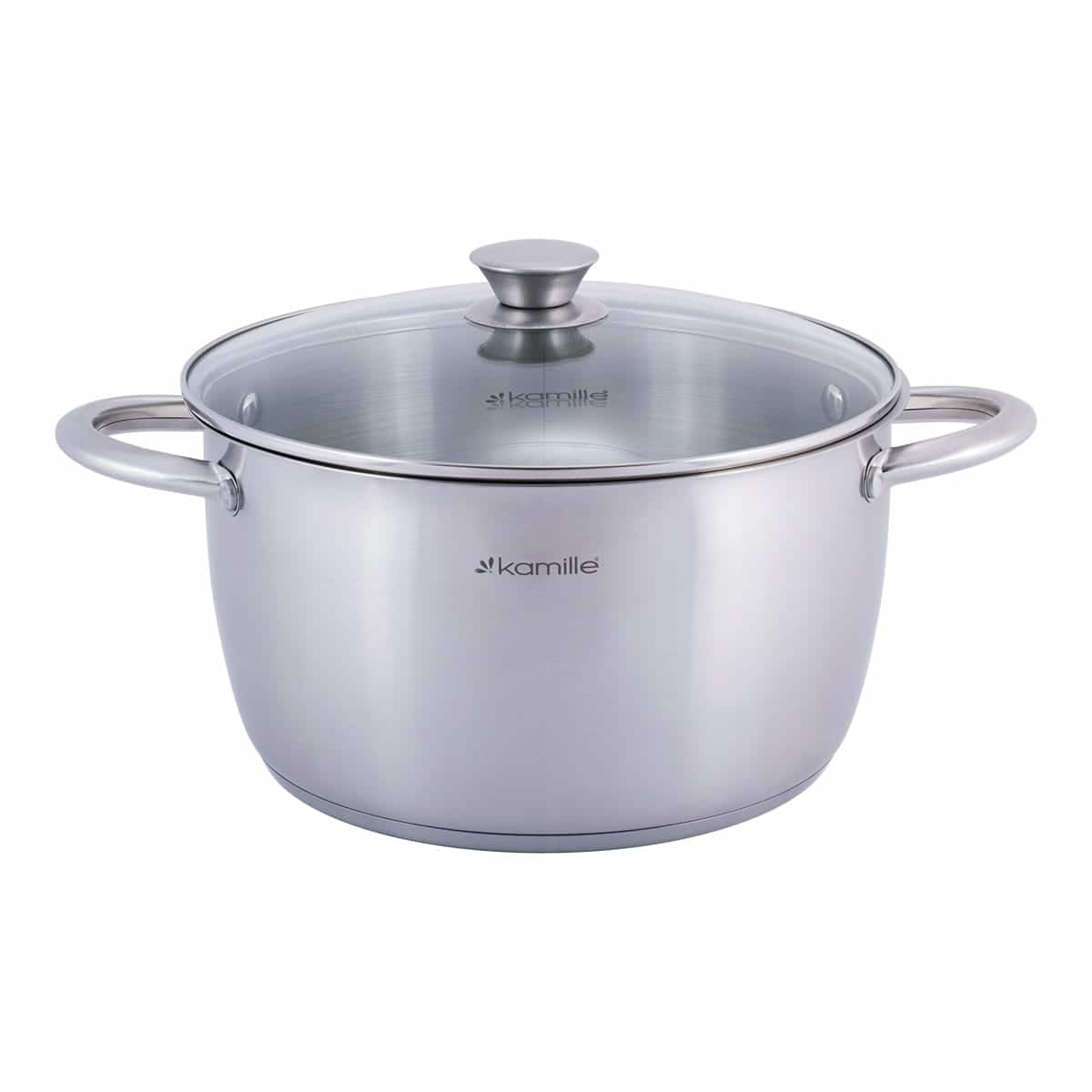 Oala, inox, 5 L, capac sticla, 24 cm