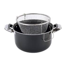 Oala, inox, cu strecuratoare si capac, 4 L, 24 cm