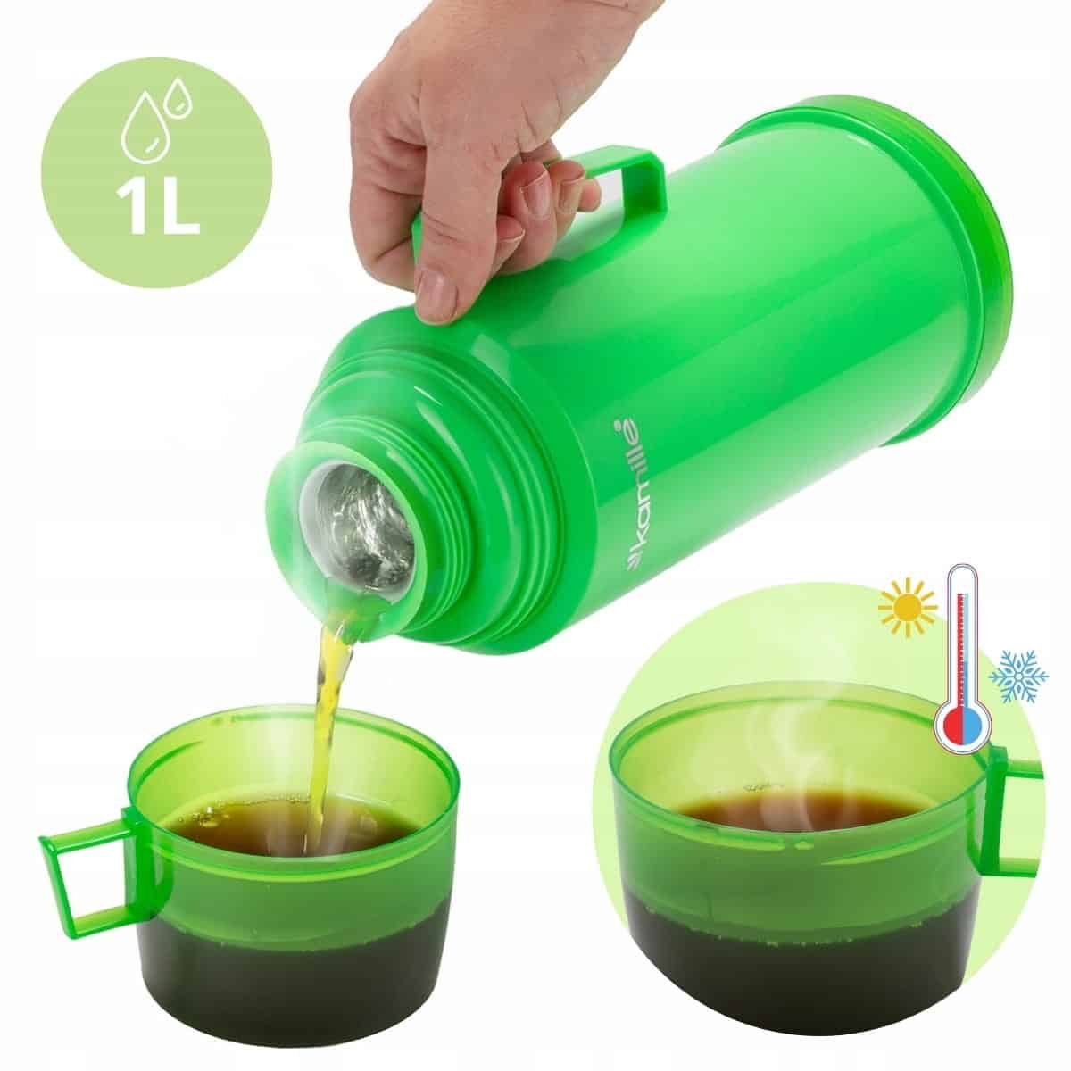 Termos cu cana, sticla terminca cu capac, 100 ml - imagine 4