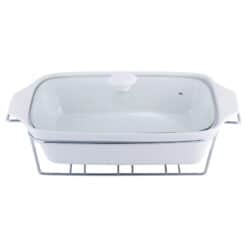 Vas termorezistent, ceramica, suport incalzire, 3 L